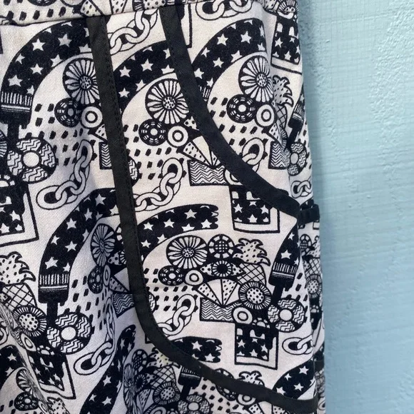 Black and white graphic Nooworks dress; local San Francisco designer; size M - Picture 3 of 5